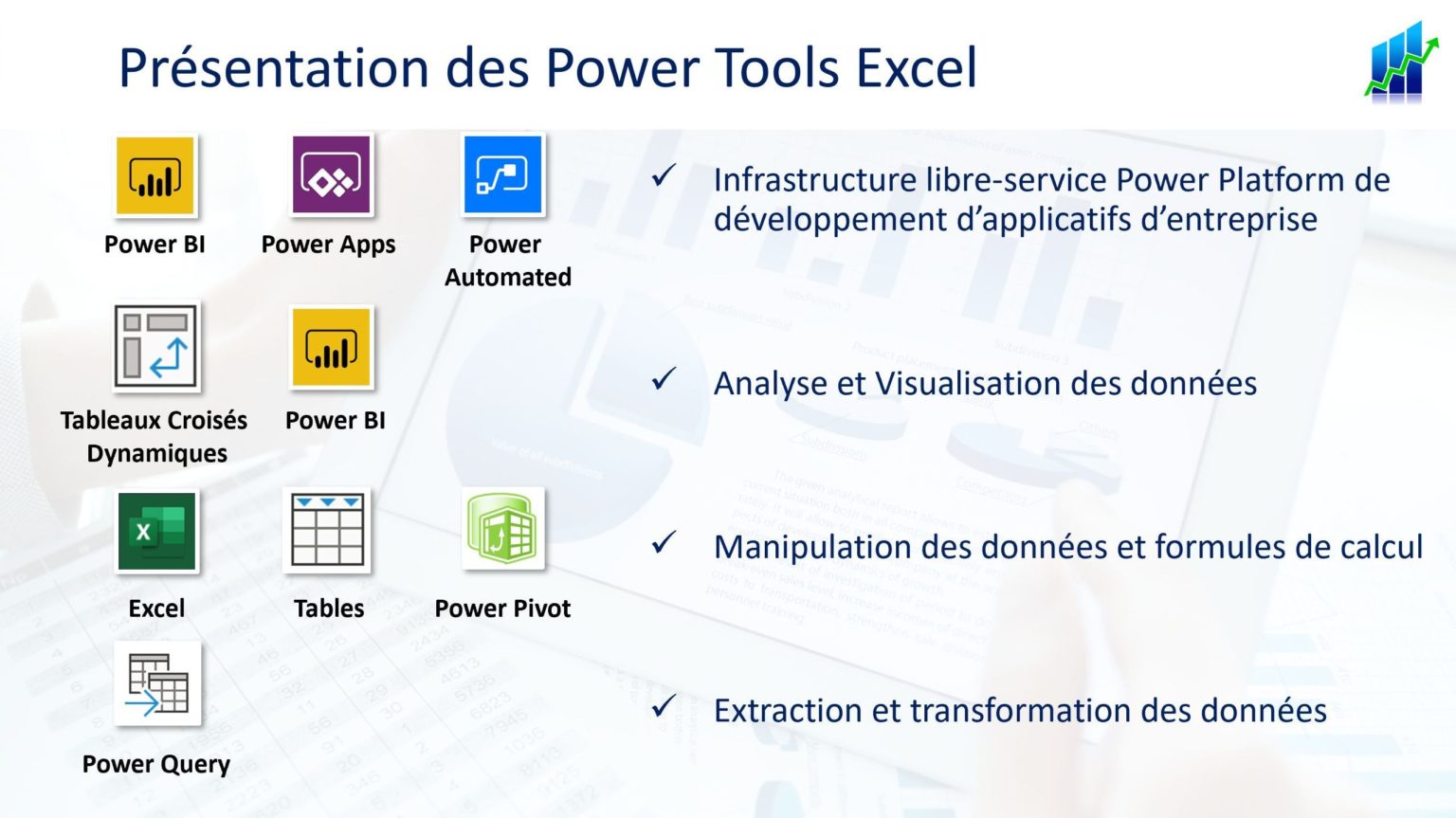 Introduction à Power Query, Power Pivot, Power BI et Power Apps, Power ...